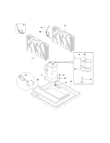 Compressor Parts parts for Kenmore Air Conditioner 253.72088200 (25372088200, 253 72088200) from AppliancePartsPros.com