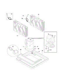 Compressor Parts parts for Kenmore Air Conditioner 253.72106100 (25372106100, 253 72106100) from AppliancePartsPros.com