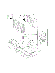 Compressor parts for Kenmore Air Conditioner 253.72156200 (25372156200, 253 72156200) from AppliancePartsPros.com