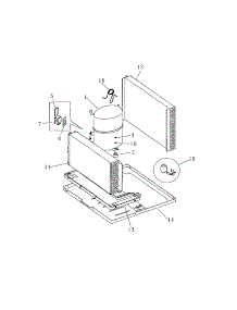 Compressor parts for Kenmore Air Conditioner 253.72229200 (25372229200, 253 72229200) from AppliancePartsPros.com