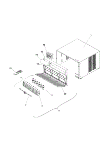 Cabinet Front And Wrapper parts for Kenmore Air Conditioner 253.73055300 (25373055300, 253 73055300) from AppliancePartsPros.com