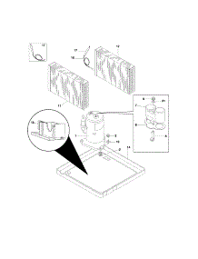 Compressor Parts parts for Kenmore Air Conditioner 253.73055301 (25373055301, 253 73055301) from AppliancePartsPros.com