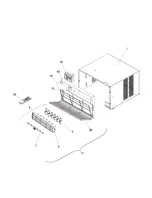 Cabinet Front And Wrapper parts for Kenmore Air Conditioner 253.73055301 (25373055301, 253 73055301) from AppliancePartsPros.com