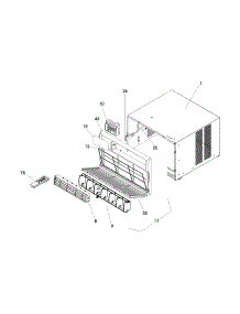 Cabinet Front And Wrapper parts for Kenmore Air Conditioner 253.73106200 (25373106200, 253 73106200) from AppliancePartsPros.com