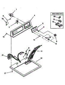 Top And Console parts for Kenmore Dryer 110.96510110 (11096510110, 110 96510110) from AppliancePartsPros.com