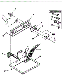 Top And Console parts for Kenmore Dryer 110.96512210 (11096512210, 110 96512210) from AppliancePartsPros.com