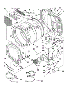 Bulkhead Parts parts for Kenmore Dryer 110.96562501 (11096562501, 110 96562501) from AppliancePartsPros.com