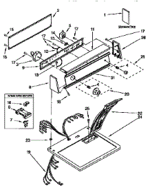 Top And Console parts for Kenmore Dryer 110.96572130 (11096572130, 110 96572130) from AppliancePartsPros.com