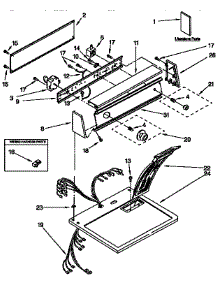 Top And Console Parts parts for Kenmore Dryer 110.96572800 (11096572800, 110 96572800) from AppliancePartsPros.com