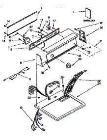 Top And Console parts for Kenmore Dryer 110.96573000 (11096573000, 110 96573000) from AppliancePartsPros.com