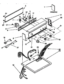 Top And Console Parts parts for Kenmore Dryer 110.96578100 (11096578100, 110 96578100) from AppliancePartsPros.com