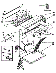 Top And Console parts for Kenmore Dryer 110.96578110 (11096578110, 110 96578110) from AppliancePartsPros.com