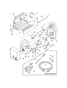 Ice Maker parts for Kenmore Refrigerator 253.77879506 (25377879506, 253 77879506) from AppliancePartsPros.com