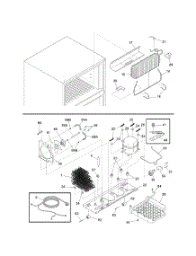 System parts for Kenmore Refrigerator 253.77962801 (25377962801, 253 77962801) from AppliancePartsPros.com