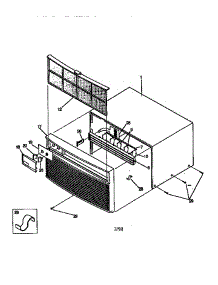 Wrapper parts for Kenmore Air Conditioner 253.78055890 (25378055890, 253 78055890) from AppliancePartsPros.com