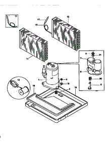Compressor parts for Kenmore Air Conditioner 253.78055890 (25378055890, 253 78055890) from AppliancePartsPros.com