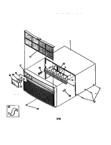 Wrapper parts for Kenmore Air Conditioner 253.78055891 (25378055891, 253 78055891) from AppliancePartsPros.com