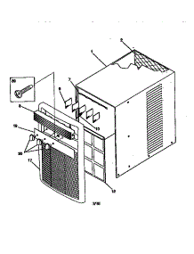 Wrapper parts for Kenmore Air Conditioner 253.78066890 (25378066890, 253 78066890) from AppliancePartsPros.com