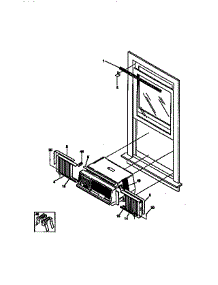Window Mounting Kit parts for Kenmore Air Conditioner 253.78071890 (25378071890, 253 78071890) from AppliancePartsPros.com