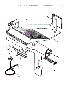 Control Panel parts for Kenmore Air Conditioner 253.78071890 (25378071890, 253 78071890) from AppliancePartsPros.com