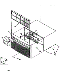 Wrapper parts for Kenmore Air Conditioner 253.78088890 (25378088890, 253 78088890) from AppliancePartsPros.com