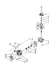 Brake / Clutch / Gearcase / Motor / Pump parts for Kenmore Washer Dryer Combo 110.98752792 (11098752792, 110 98752792) from AppliancePartsPros.com