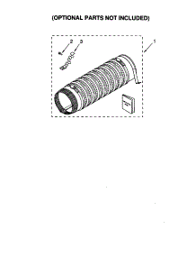 Side Exhaust Extension Kit parts for Kenmore Washer Dryer Combo 110.98752792 (11098752792, 110 98752792) from AppliancePartsPros.com