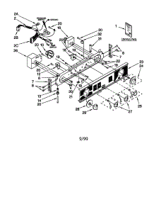 Washer / Dryer Control Panel parts for Kenmore Washer Dryer Combo 110.98752792 (11098752792, 110 98752792) from AppliancePartsPros.com