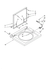 Washer Top And Lid Parts parts for Kenmore Washer Dryer Combo 110.98752794 (11098752794, 110 98752794) from AppliancePartsPros.com