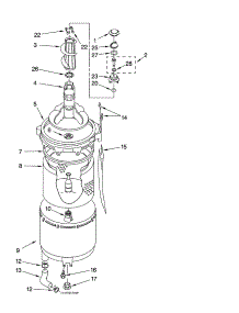 Tub And Basket Parts parts for Kenmore Washer Dryer Combo 110.98752794 (11098752794, 110 98752794) from AppliancePartsPros.com