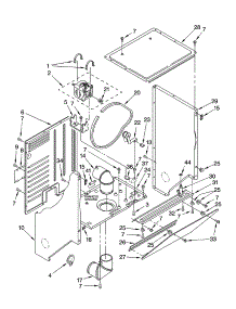 Dryer Cabinet And Motor Parts parts for Kenmore Washer Dryer Combo 110.98752795 (11098752795, 110 98752795) from AppliancePartsPros.com