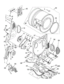 Dryer Bulkhead Parts parts for Kenmore Washer Dryer Combo 110.98752796 (11098752796, 110 98752796) from AppliancePartsPros.com
