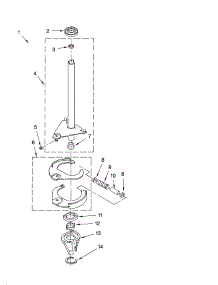 Brake And Drive Tube Parts parts for Kenmore Washer Dryer Combo 110.98752796 (11098752796, 110 98752796) from AppliancePartsPros.com