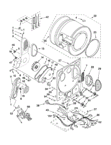 Dryer Bulkhead Parts parts for Kenmore Washer Dryer Combo 110.98752798 (11098752798, 110 98752798) from AppliancePartsPros.com
