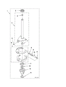 Brake And Drive Tube Parts parts for Kenmore Washer Dryer Combo 110.98752798 (11098752798, 110 98752798) from AppliancePartsPros.com