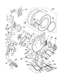 Dryer Bulkhead Parts parts for Kenmore Washer Dryer Combo 110.98752799 (11098752799, 110 98752799) from AppliancePartsPros.com