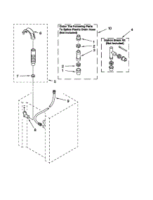 Water System Parts parts for Kenmore Washer Dryer Combo 110.9875279A (1109875279A, 110 9875279A) from AppliancePartsPros.com