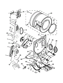 Dryer Bulkhead Parts parts for Kenmore Washer Dryer Combo 110.9875279B (1109875279B, 110 9875279B) from AppliancePartsPros.com