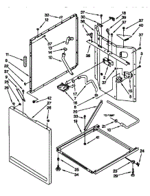 Washer Cabinet parts for Kenmore Washer Dryer Combo 110.98762791 (11098762791, 110 98762791) from AppliancePartsPros.com