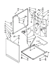 Washer Cabinet parts for Kenmore Washer Dryer Combo 110.98762792 (11098762792, 110 98762792) from AppliancePartsPros.com