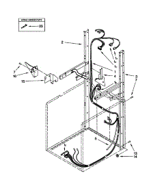 Dryer Support And Washer Harness parts for Kenmore Washer Dryer Combo 110.98762792 (11098762792, 110 98762792) from AppliancePartsPros.com