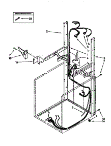 Dryer Support And Washer Harness parts for Kenmore Washer Dryer Combo 110.98764790 (11098764790, 110 98764790) from AppliancePartsPros.com