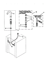 Washer Water System parts for Kenmore Washer Dryer Combo 110.98764790 (11098764790, 110 98764790) from AppliancePartsPros.com