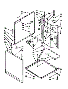 Washer Cabinet parts for Kenmore Washer Dryer Combo 110.98764790 (11098764790, 110 98764790) from AppliancePartsPros.com
