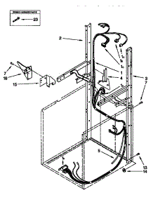 Dryer Supp Washer Harness parts for Kenmore Washer Dryer Combo 110.98764791 (11098764791, 110 98764791) from AppliancePartsPros.com