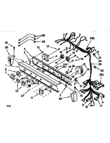 Washer / Dryer Control Panel parts for Kenmore Washer Dryer Combo 110.98764791 (11098764791, 110 98764791) from AppliancePartsPros.com