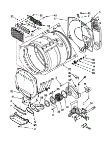 Dryer Bulkhead parts for Kenmore Washer Dryer Combo 110.98764792 (11098764792, 110 98764792) from AppliancePartsPros.com