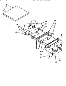 Top And Console parts for Kenmore Dryer 110.99518200 (11099518200, 110 99518200) from AppliancePartsPros.com