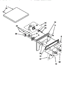 Top And Console parts for Sears Dryer 11099518210 from AppliancePartsPros.com