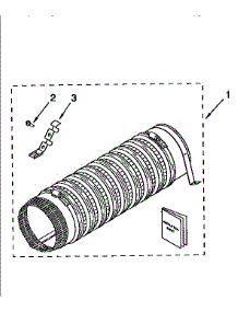 Side Exhaust Extension Kit (Comp) parts for Kenmore Washer Dryer Combo 110.99575120 (11099575120, 110 99575120) from AppliancePartsPros.com